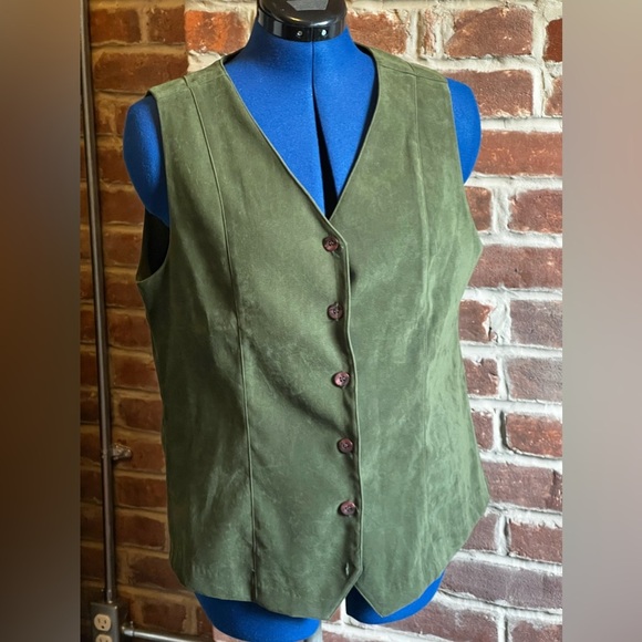 Selene Sport Jackets & Blazers - Vintage 90s Suede Vest - Great Condition!